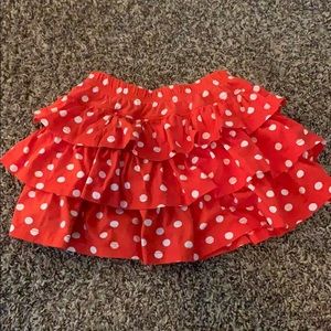 Hanna Andersson red polka dot skirt